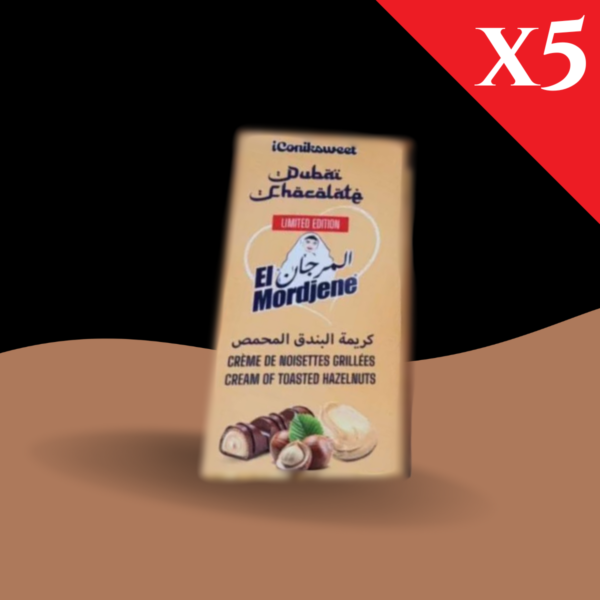 Pack de 5 El Mordjene® L'authentique Tablette de Chocolat